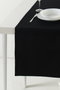 Hermia Roma - Black Runner de Mesa, 50 x 170 cm, Negro
